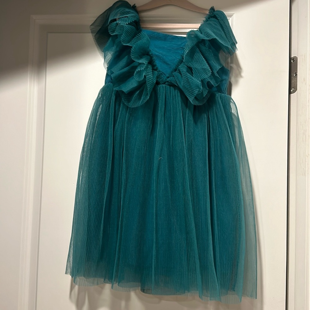 HM Green Frill Dress